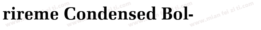rireme Condensed Bol字体转换